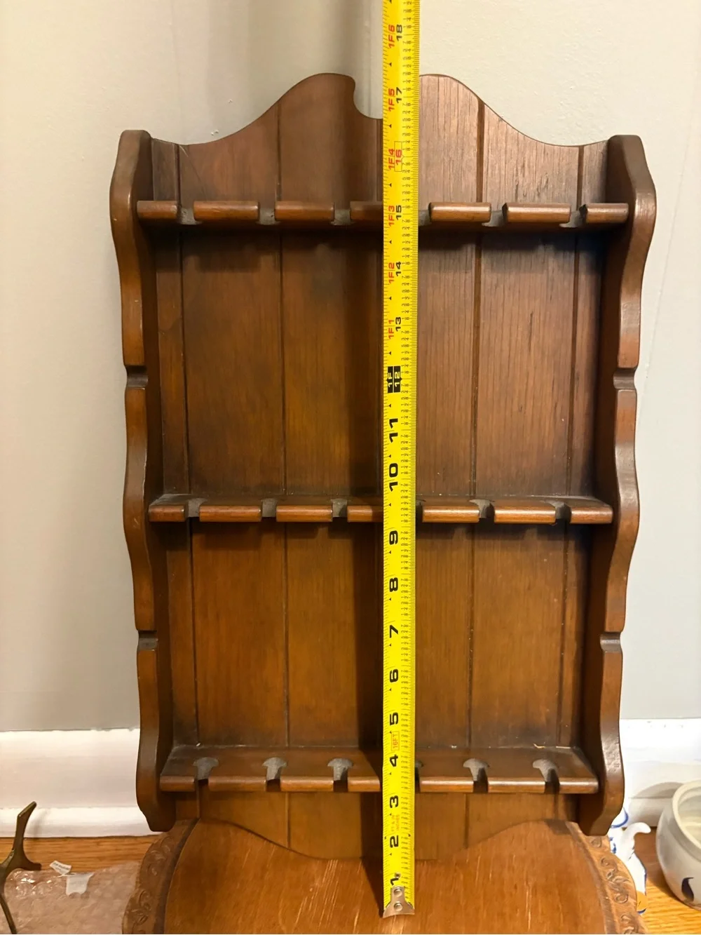 Wooden Spoon Holder/ Hankie Display (Hankies not included)